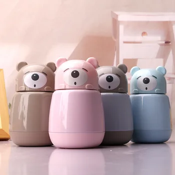 

JOUDOO Thermos New Creative Bear Cute Thermal Cup Insulation Cup Children Cartoon Vacuum Cup 35