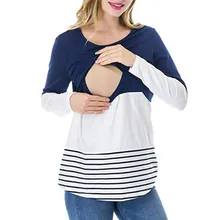 Одежда для беременных, летняя хлопковая Грудное вскармливание, футболки для кормящих мам, футболки для беременных, одежда B0047
