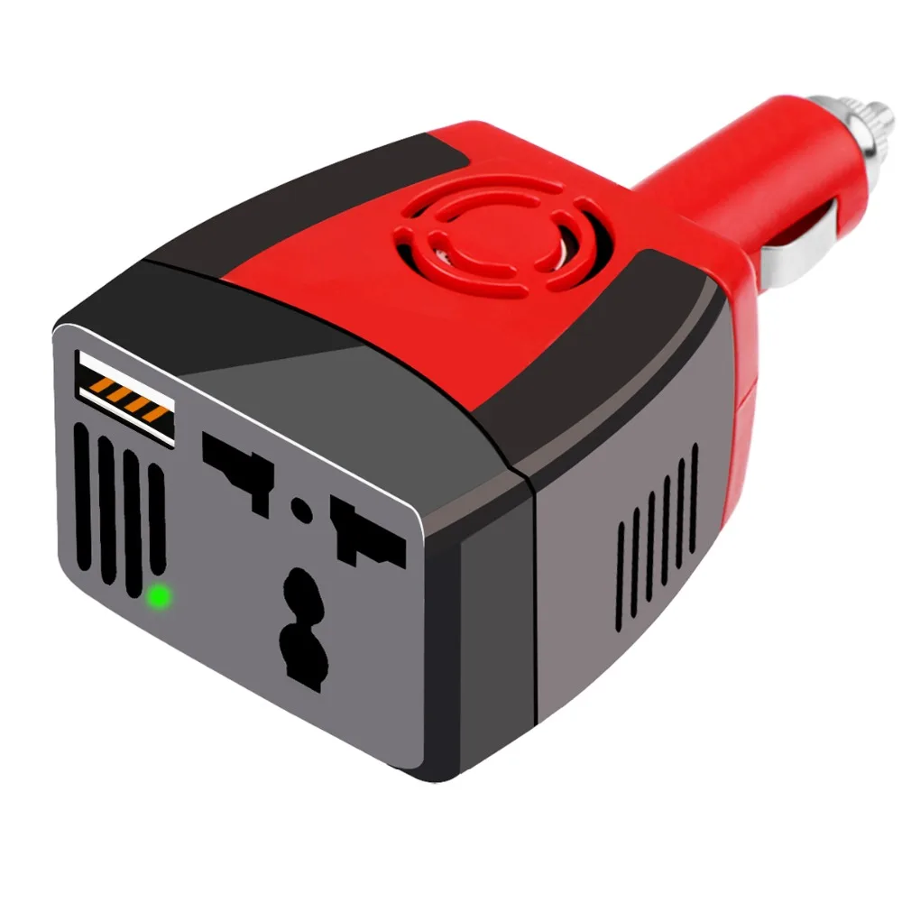 

150W Power Inverter Converter DC 12V to AC 220V Modified Sine Wave Power with Car USB Charger 5V Output