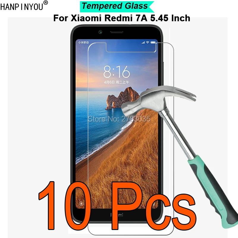 

10 Pcs/Lot For Xiaomi Redmi 7A 5.45" 9H Hardness 2.5D Ultra-thin Toughened Tempered Glass Film Screen Protector Guard