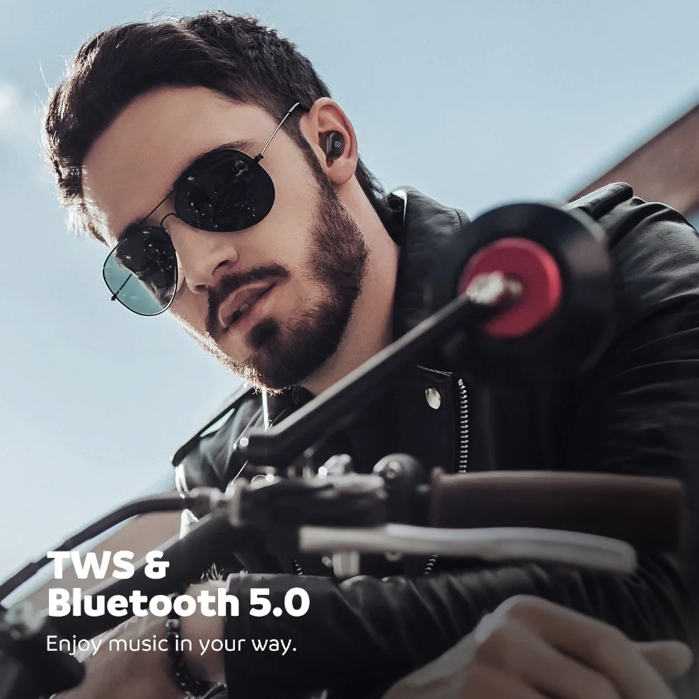 SoundPEATS наушники вкладыши TWS Bluetooth 5 0 Беспроводной стерео Бас звуком мини True