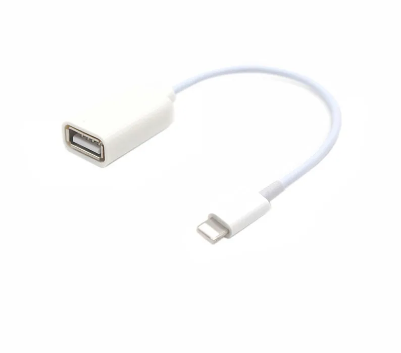 

OTG adapter for Apple Iphone lightning to USB Cable Adapter for USB Devices SD card reader Keyboard headset microphone