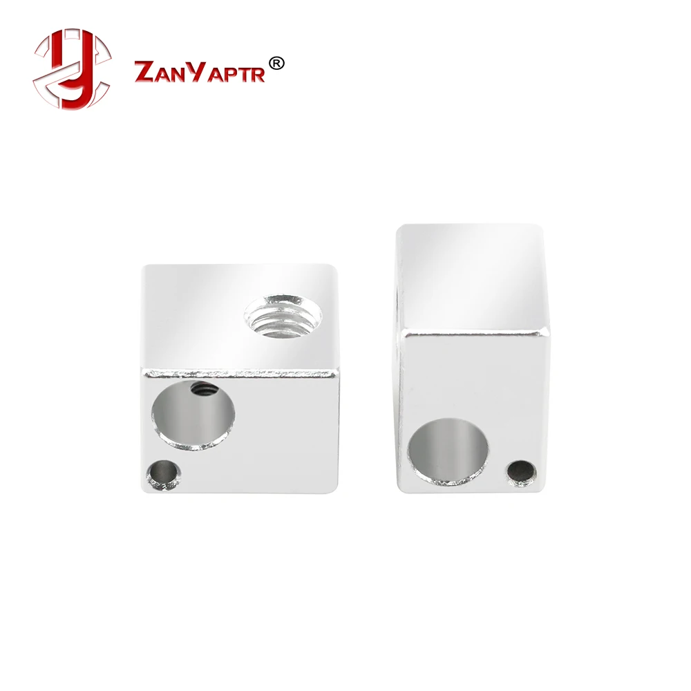 E3D سخان الألومنيوم كتلة جميع المعادن حار نهاية التدفئة لوحة 16*16*12 16x16x12 مللي متر ل 3D طابعة E3D V5 الرملي الأكسدة