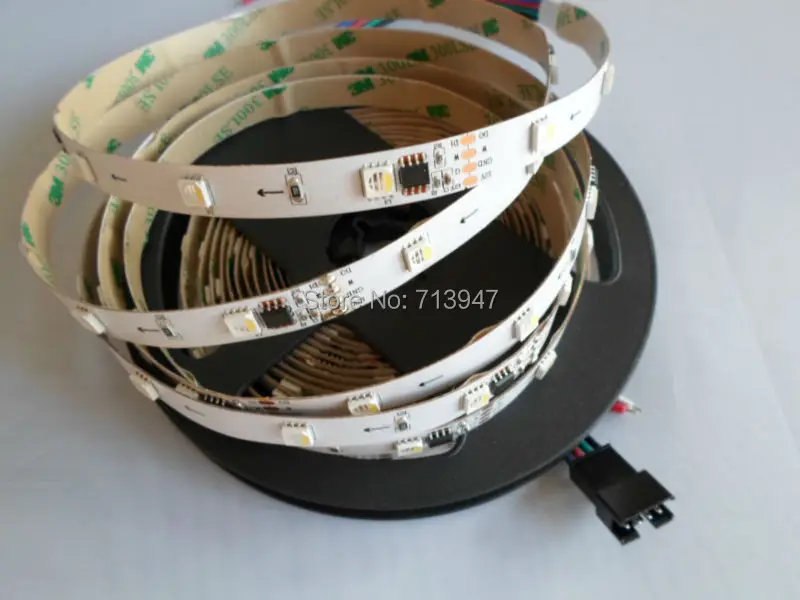 1x WS2811 адресуемых 5050smd RGBW светодиодные полосы 30led/m 10 пикс./м + WS2811 RGBW контроллер Бесплатная доставка