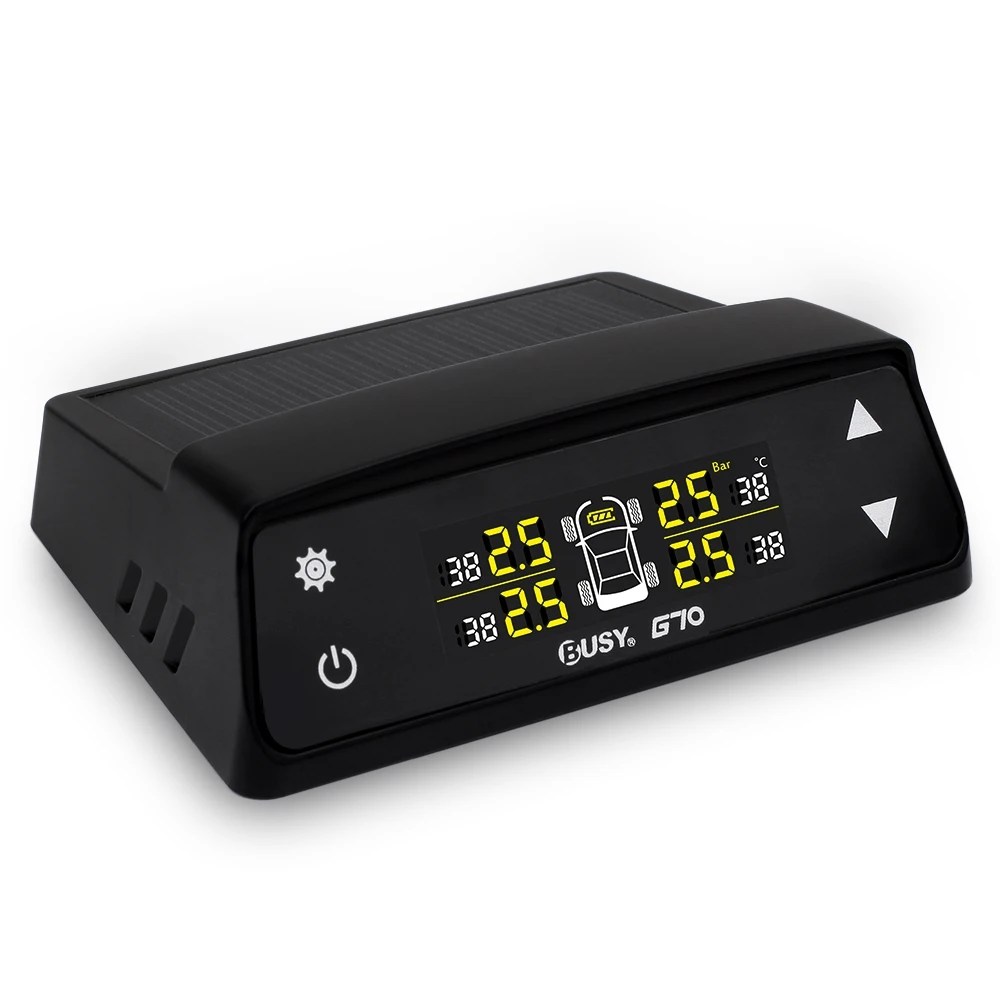 Автомобиль TPMS солнечной энергии шин Давление Напряжение устройство мониторинга