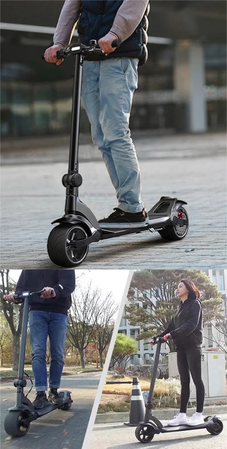 Discount Electric Skateboard for Widewheel 500W Two Wheel Electric Scooters 48V Wide Wheel Dual moter scooter 20