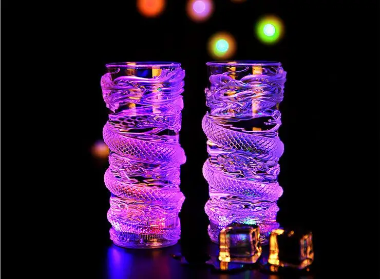 

LED Mark Cup longfeng PP Alcohol induced drink cup Colorful luminous color strange new creative cup party party HOT