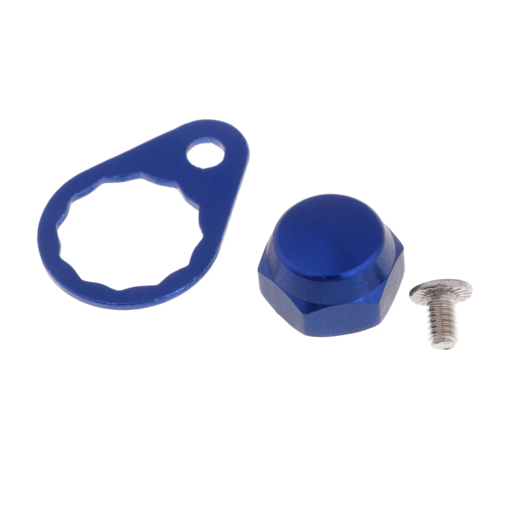 11mm Metal Screw Nut Cap Bearing Cover for Fishing Reel Left/Right Handle Knob Locking Plate DIY Fishing Accessories 5 Colors
