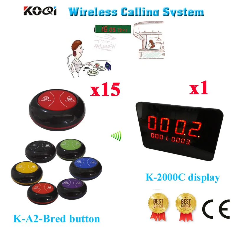 Wireless Call Bell System Ycall Brand Hot Sell Wireless Service Waiter