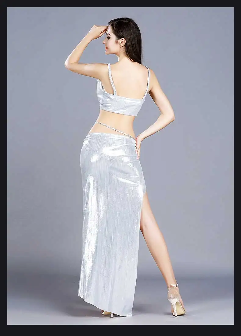 Стильная стильная юбка для занятий Танцем Живота в модном стиле, костюм для выступлений, комплект танцевального платья для продажи 7803