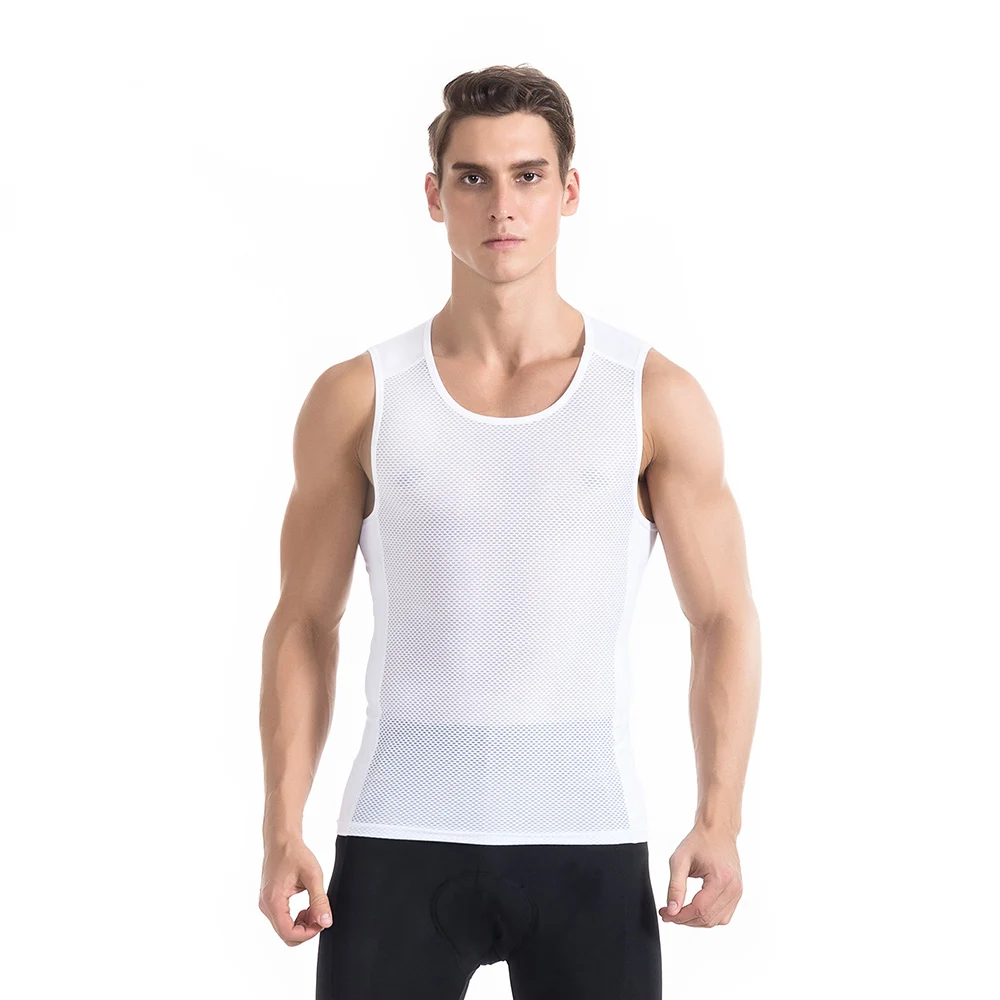 TOMSHOO Men's Ultralight Baselayer Mesh Sleeveless Compression Shirt