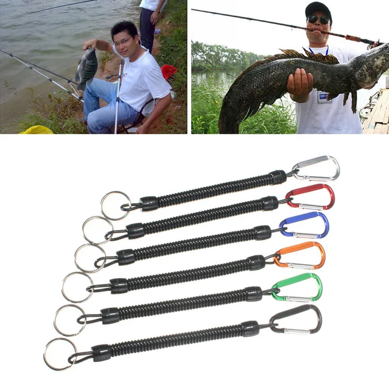 Fishing Spring Lanyard Cord Hook Secure Pliers Lip Grips Adjustable