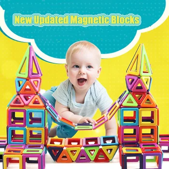 

1PCS Mini Magnetic Designer Construction Blocks 3D Model & Building Toys Magnetic Blocks Accessories Educational Toys Kids Gift