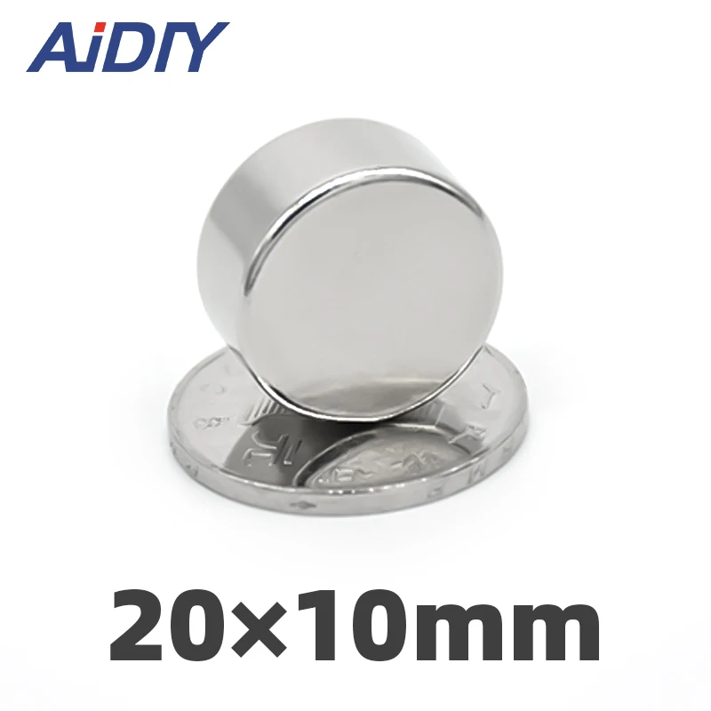 

AI DIY 5/10/50Pcs 20 x 10mm N35 Super Strong Round Powerful Neodymium Office Rare Earth Magnets Disc 20 * 10mm