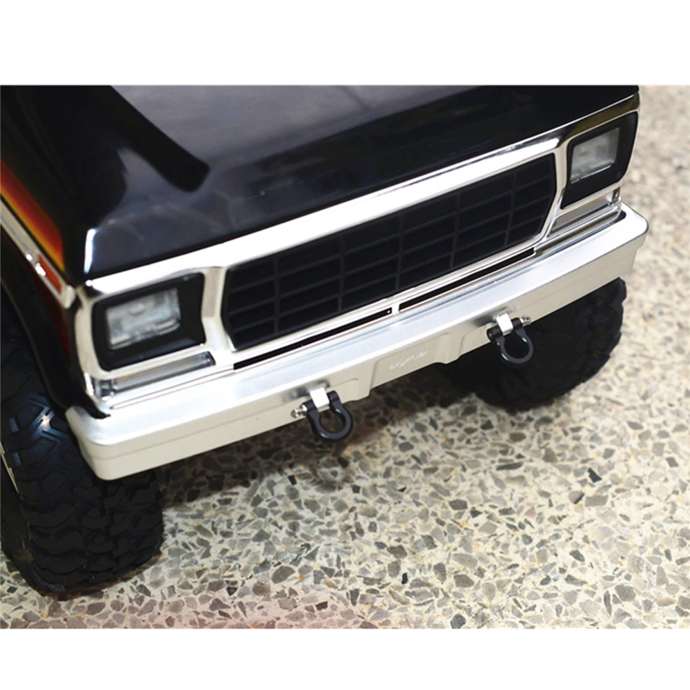 Фото Комплект металлических передних/задних бамперов для Traxxas TRX4 Ford Bronco 1/10, детали для автомобиля с дистанционным управлением, задний бампер с U-образным крючком, комплект аксессуаров №5