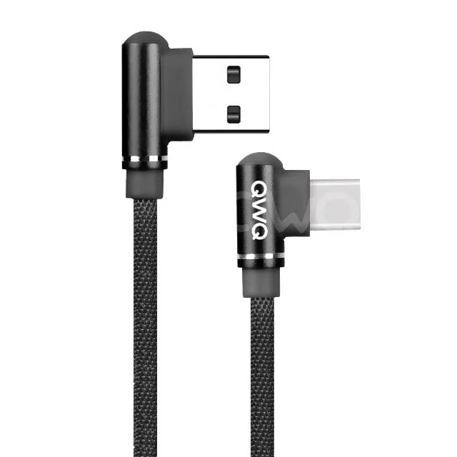 3а usb type-C кабель для samsung USB C телефонный кабель Быстрая зарядка для huawei type-C кабель для Xiaomi redmi usb type-C устройств - Цвет: Black