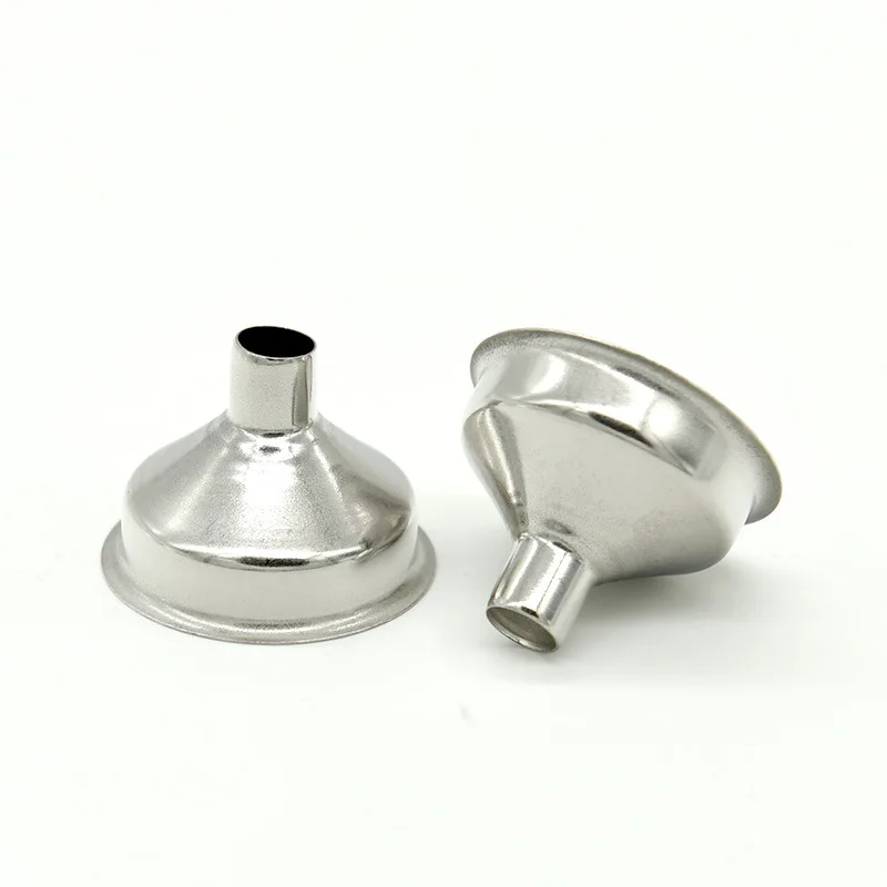 5Pcs Stainless Steel Mini Funnel Bar Wine Flask Funnels Small Mouth
