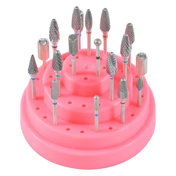 

Nail Drill Pen Storage Box 48 Holes Durable Useful Finishing Polishing Nail Pen Storage Box Hot Mdf