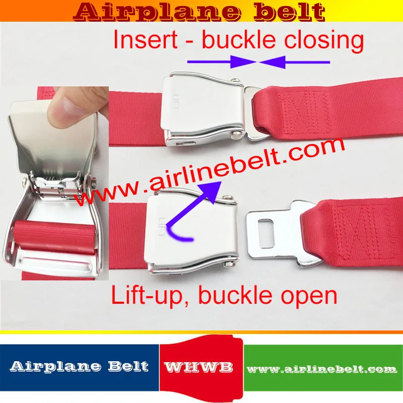 AIRBUS BEOING white aircraft airplane airline safety belt buckle red rope Characteristic knitting bracelet /hand chain/Paracord