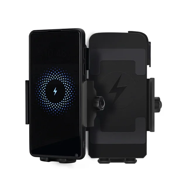 Мотоциклетная Беспроводная зарядка для мобильного телефона держатель с переключателем зарядное устройство держатель телефона для iPhone XR Xs Max для samsung S10e S10 Plus