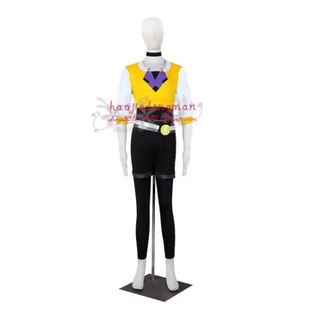 2016 Hot GAAN Cosplay Kostuum Hot Kostuum Pocket Monster Trainer Geel Versie Outfit Team Valor Kostuums Black Pant 2016 Hot GAAN Cosplay Kostuum Hot Kostuum Pocket Monster Trainer Geel Versie Outfit Team Valor Kostuums Black Pant
