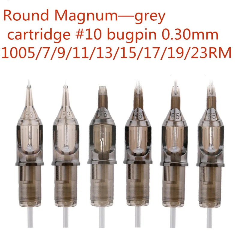 

Tattoo Needles Revolution Cartridge Round Magnum #10 (0.30mm needle) RC1005RM RC1007RM RC1009RM RC1011RM RC1013RM 20 pcs /lot