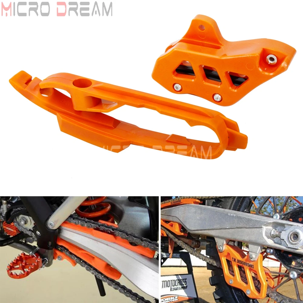 

Orange Enduro Chain Guide Guard w/ Swingarm Slider For KTM SX SXF SX-F SMR XC XC-F 125 150 200 250 300 336 350 400 450 2011-19