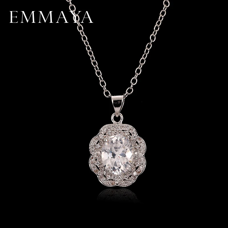 

EMMAYA 2017 New Ladies Pendant Necklaces Cheap Cz Jewelry Drop Shipping Women Gift