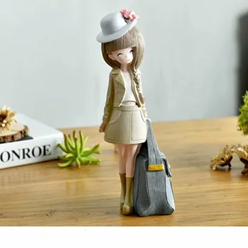 

New Jane Beauty Combination Cartoon Doll Warm Bedroom Children's Room Cute Pink Girl Heart Desktop Living Room Porch Decor M1794