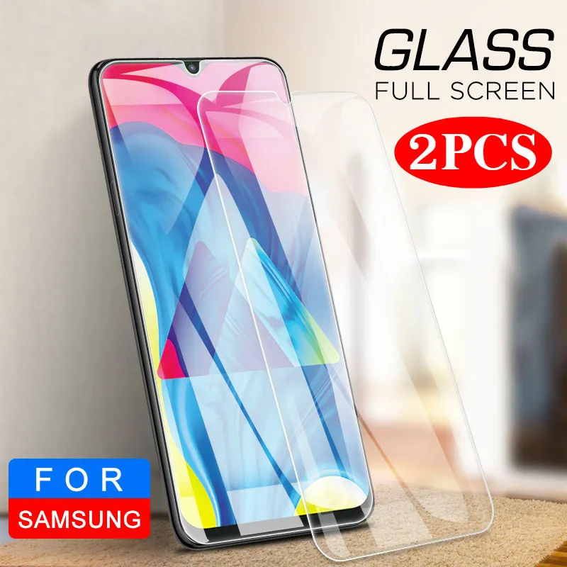 

2PCS Clear Tempered Glass For Galaxy A70 A50 A40 A30 A20E A10 Screen Protector For Samsung J4 J6 A6 A8 A9 A7 2018 A750 Hard Film