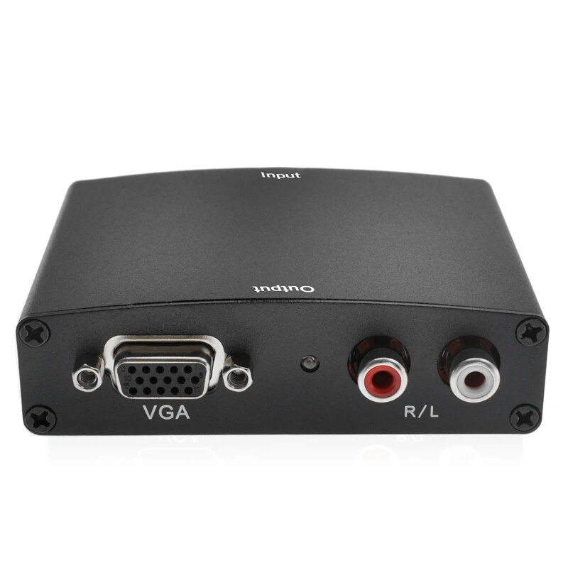 VGA к HDMI конвертер аудио видео синхронизации выход с AV аудио R/L мощность hd-конвертер компьютер vga сигнала вход к hdmi