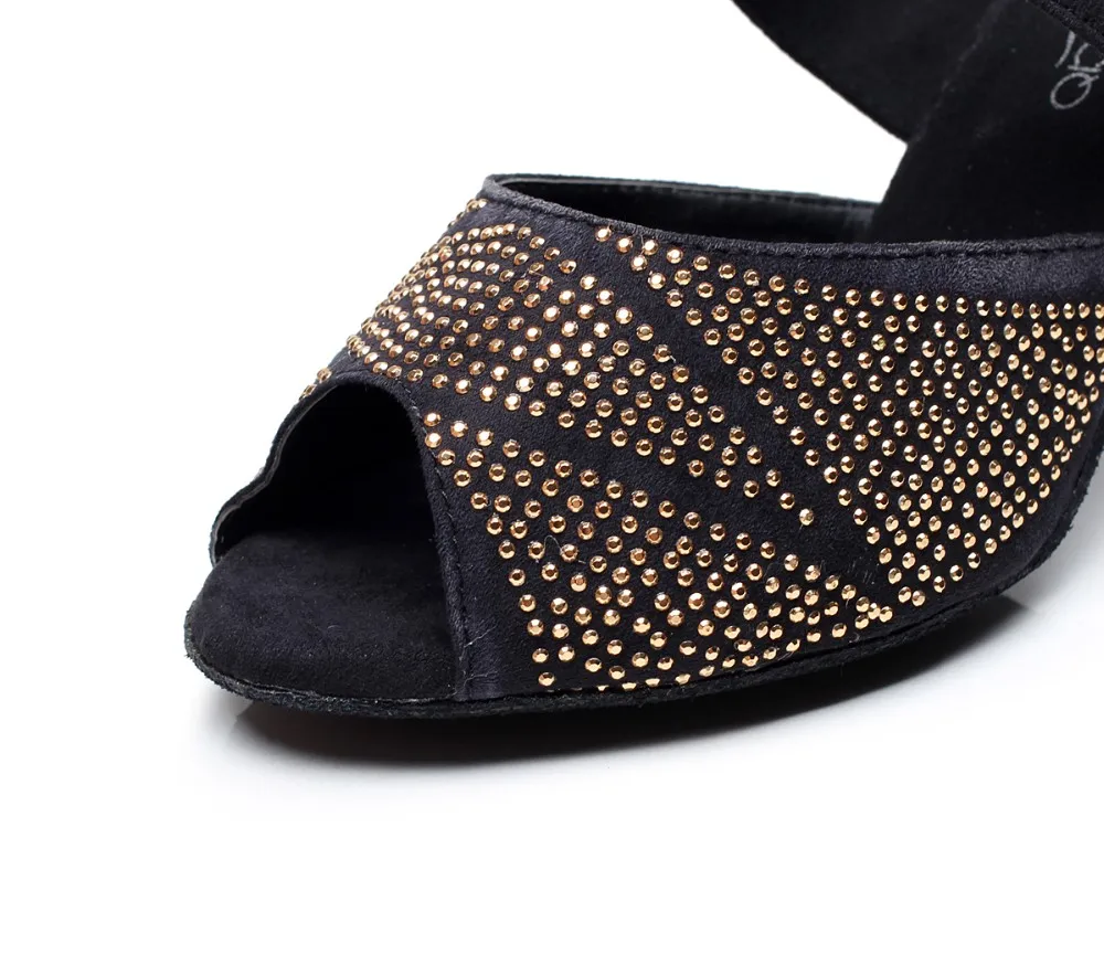 Женская обувь для бальных танцев, латинских танцев, сальса, танго, Бачата, танцевальная обувь, обувь для вечеринок, высокий каблук 6/7. 5/8. 5 см, 1595