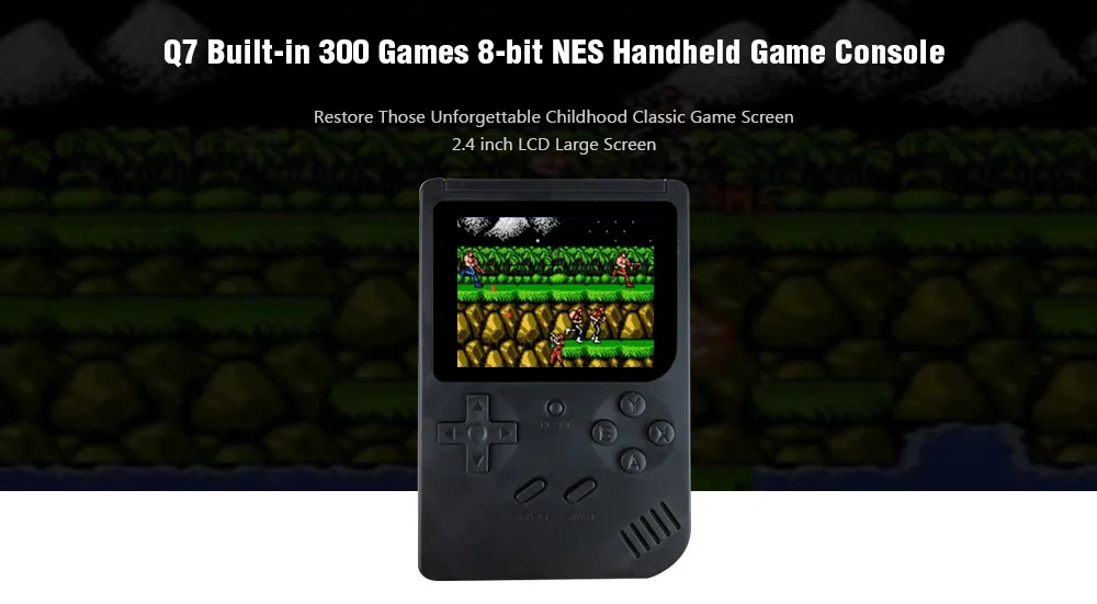 Q7 Built-in 300 Games 8-bit NES Handheld Game Console