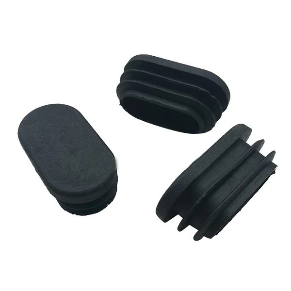 4 of 40mmx20mm Plastic End Caps for metal box section 