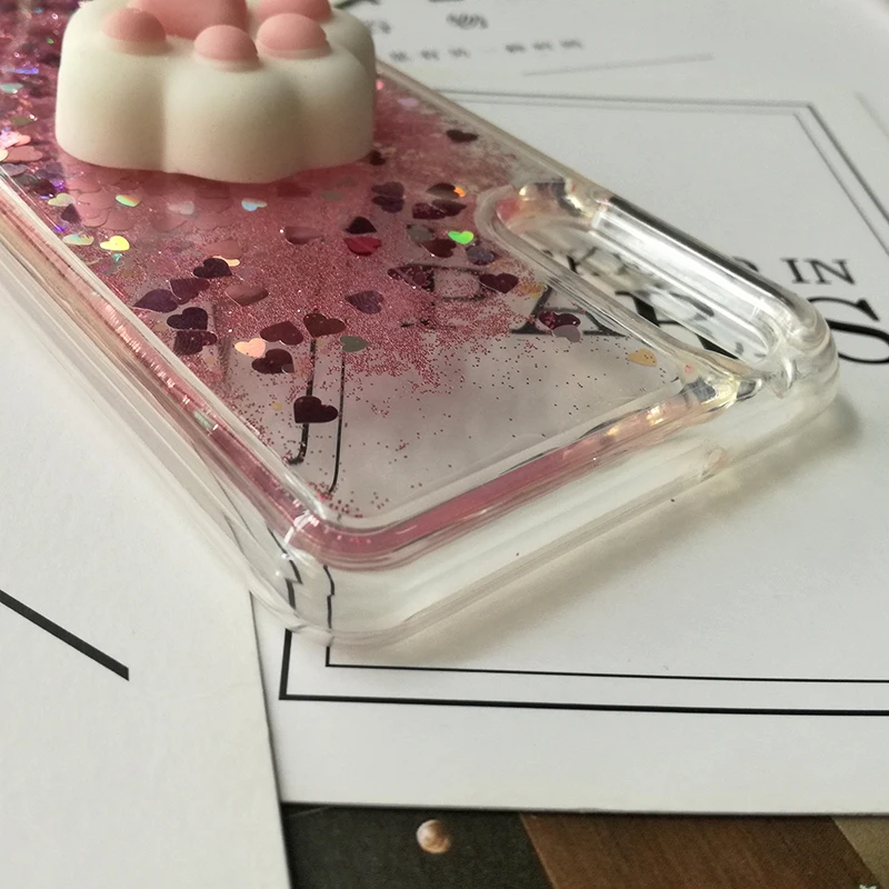 3D Squishy Cat Cases For Huawei P smart P8 p9 lite mini 2017 Liquid Glitter Cover Honor 8 lite 8 pro 9 10 V10 6A 6X 5A 5X 5C 4A (13)