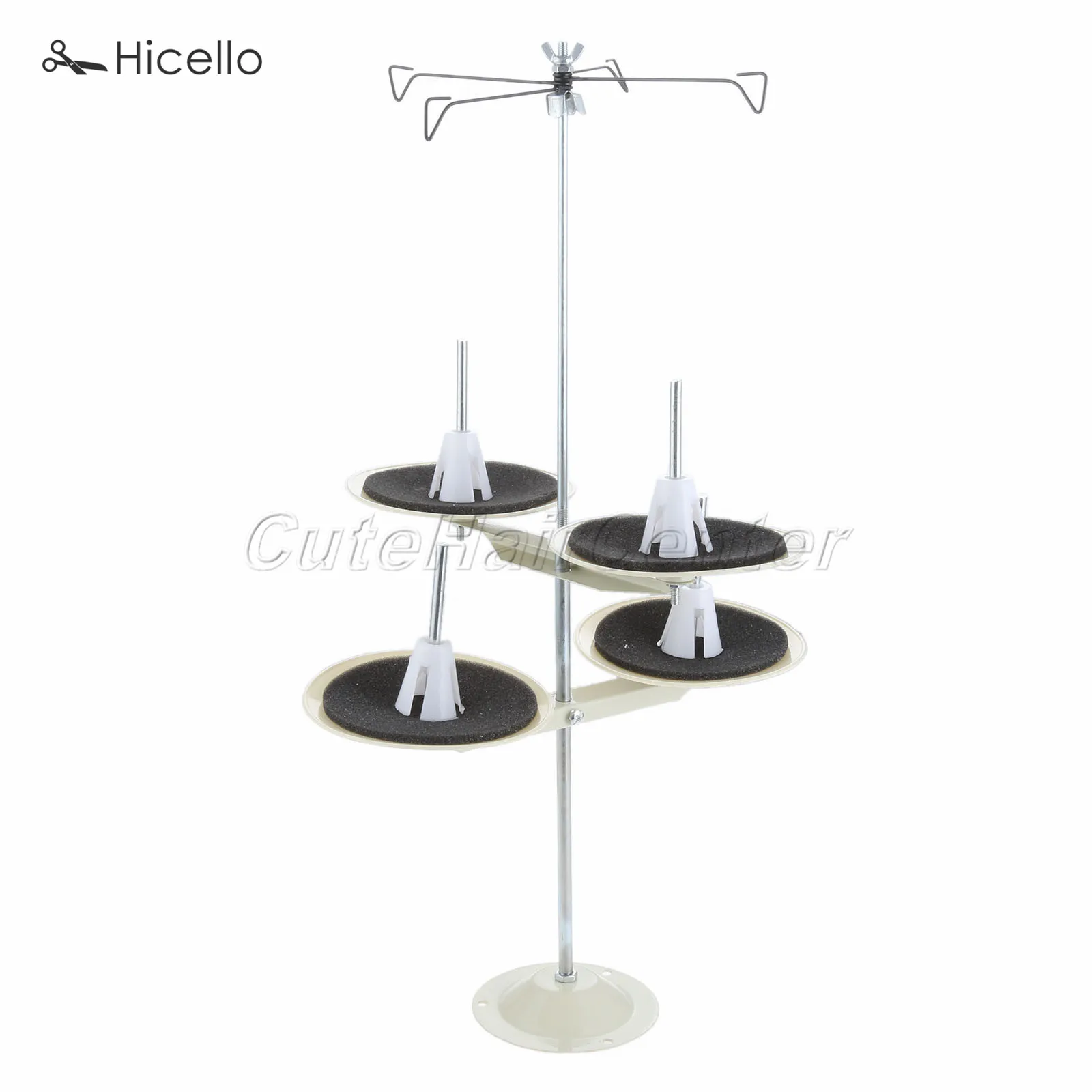 

4-Spools Thread Stand Industrial sewing machines quilting rack pipe thread holder metal T-type sewing wire line frame Hicello