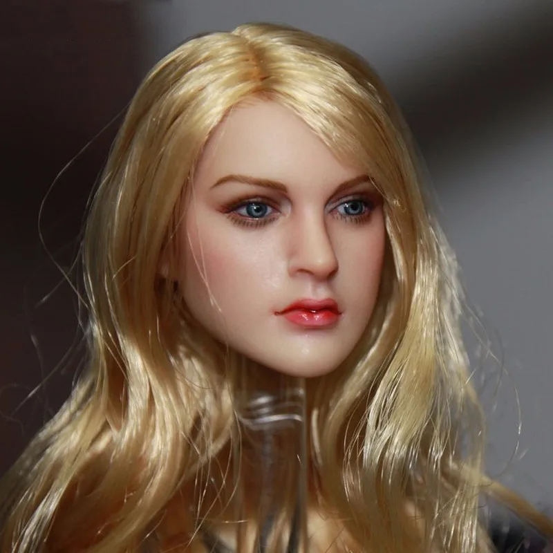 1/6 масштаб светлые волосы европейские и американские женские KT007 голова скульптуры модели игрушки для 1" женские аксессуары для корректировки фигуры