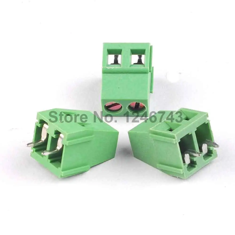 

100PCS KF128 5.0MM 2P Connector 5.0MM Terminal