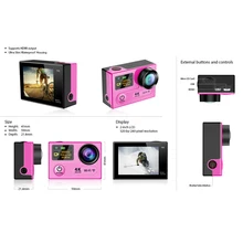 Original Eken H8R H8 Ultra HD Action Camera with 4K 30FPS Resolution and 30m waterporoof 2.0' Screen cam go sport Camera pro yi