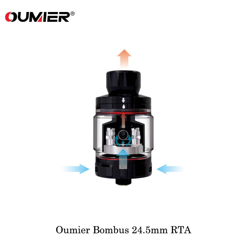 Электронная сигарета Oumier Bombus 24 5 мм RTA бак с одной катушкой распылитель
