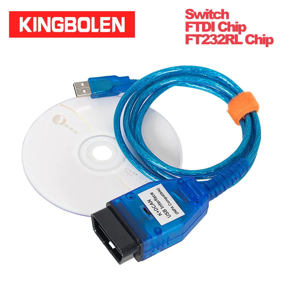 

INPA K+CAN Switch FT232RL Chip For BMW Inpa Diagnostic interface DIS SSS NCS Coding Auto OBD scanner K+DCAN Adapter
