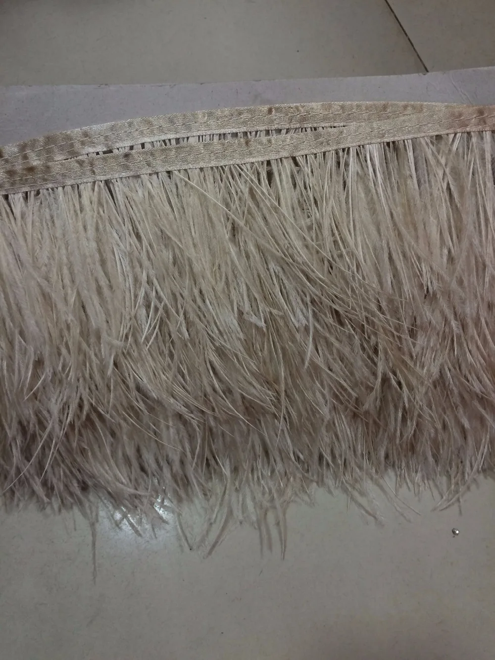 

good ostrich feather trimming on satin header Z-han41815-6 ostrich plume fringe trims holiday dress