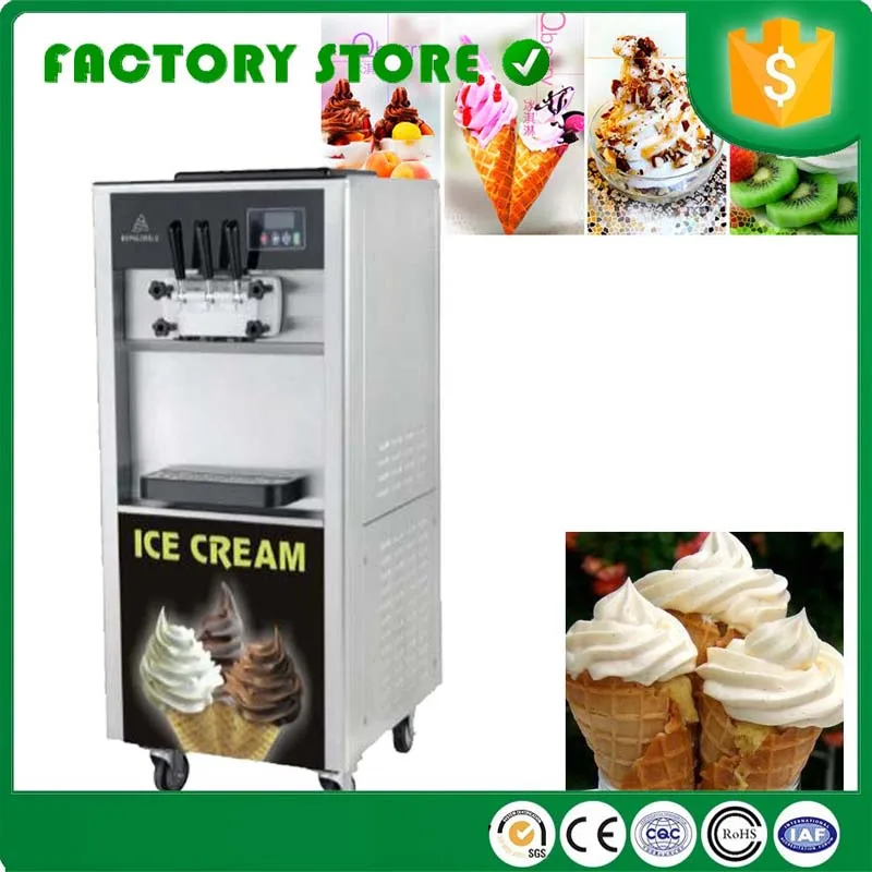 Free shipping by sea 3 flavor soft ice cream machine mini spare parts