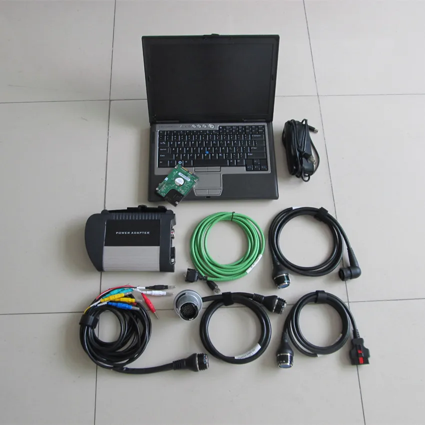  Mb star c4 d630 portátil 320gb hdd 201909 nuevo juego completo de software listo para usar 12v 24v 