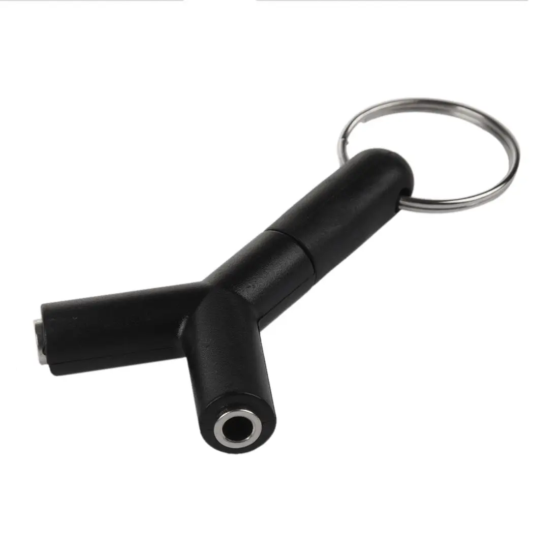 Mini Y Shaped 3.5mm Jack Stereo Audio Headset Splitter Connector Adapter Keyring 7.8cm x 3.6cm | Обустройство дома