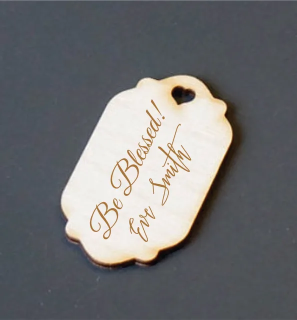 custom laser cut thank you tag wedding favor in party favors from