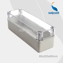 Новинка! Лидер продаж! Saipwell 80*250*85 мм ABS водонепроницаемый ящик для электронное соединение коробки, прозрачная крышка, доказательство уровня ip66 DS-AT-0825-1
