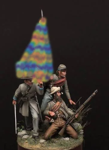 

New Unassembled 1/32 54MM ancient include 3 men 54mm Resin Figure Unpainted model kits
