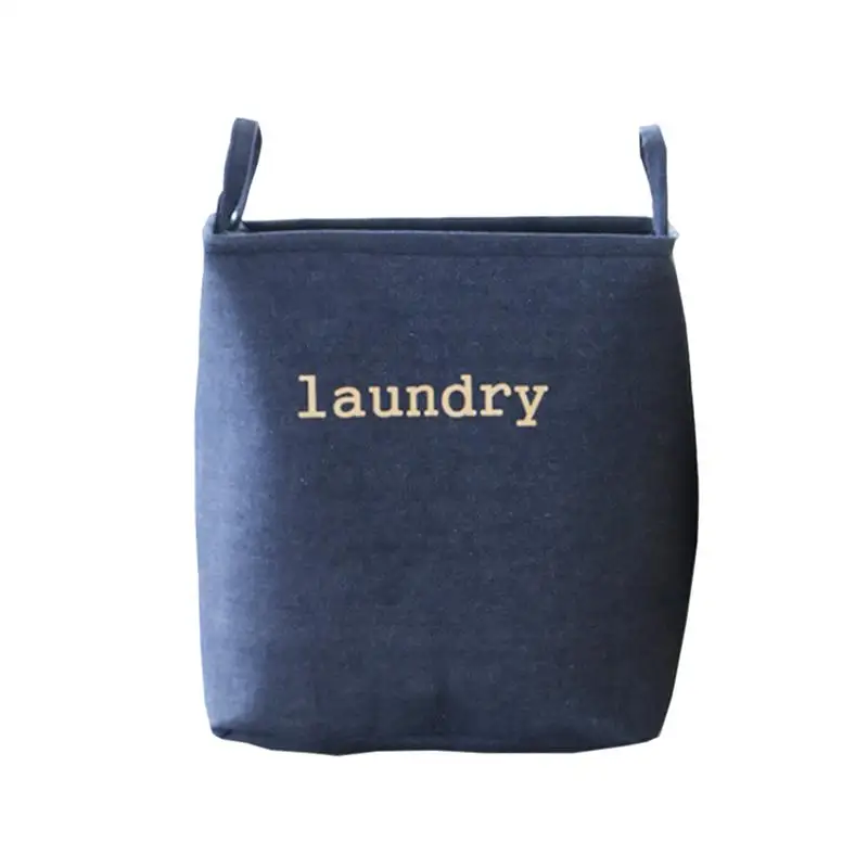 Foldable Jute Storage Basket Practical Laundry Basket Dirty Clothes Storage Box Kids Toys Organizer Home Sundries Storage Barrel