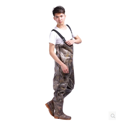

Waterproof Breathable Fishing Chest Waders Thickening Camouflage Wading Boots botas de pesca militares hombre army shoes men